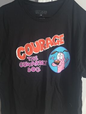 Courage the Cowardly Dog Graphic Tee - Black